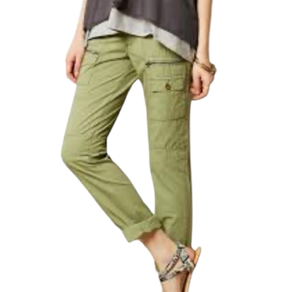 Hei Hei for Anthropologie Women’s Cotton Westport Cargos Pants Rip stop size 27